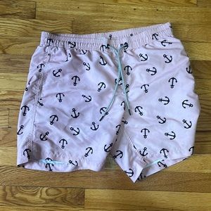 pink sailor swim shorts